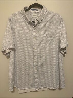 7 Diamonds Diamond Pattern Button Up Shirt XXL